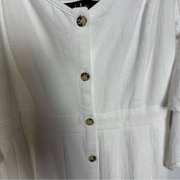 Lulus I’ve Got Love White Off-the-Shoulder Midi Dress NWT size Small - Picture 10 of 15